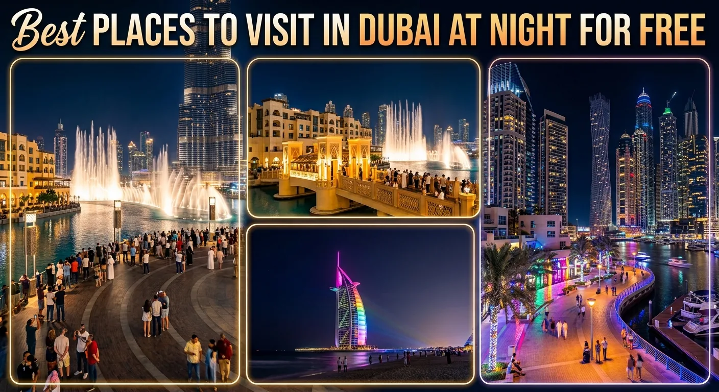 Places to Visit in Dubai at Night for Free (Ranked)