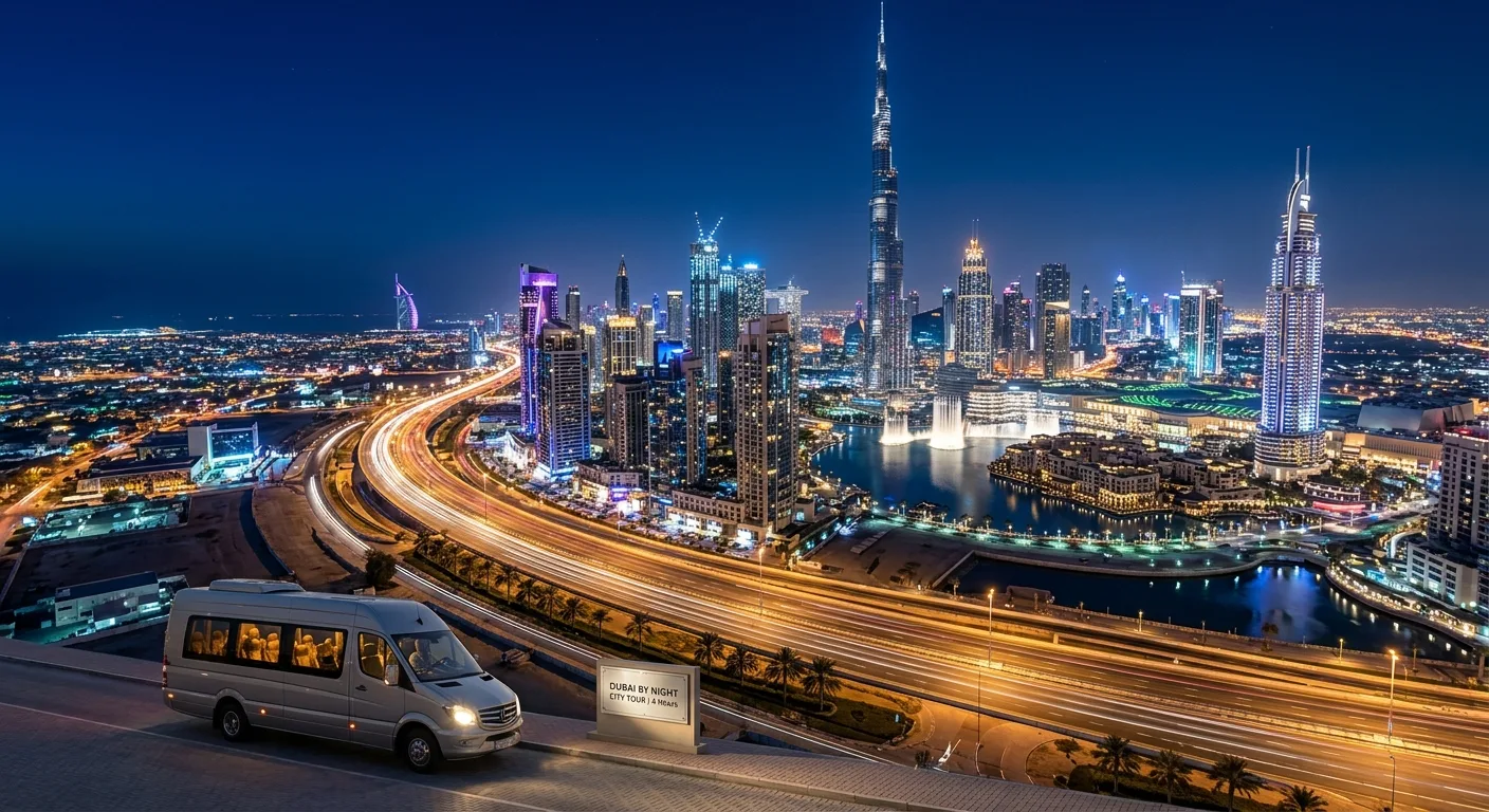 Dubai by Night City Tour: 4 Hours